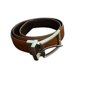 Men's Brown Leather Belt Lands End Size 30
